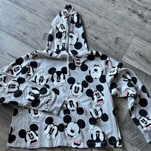 Disney Mickey Mouse Hoodie - Gray and Pink
